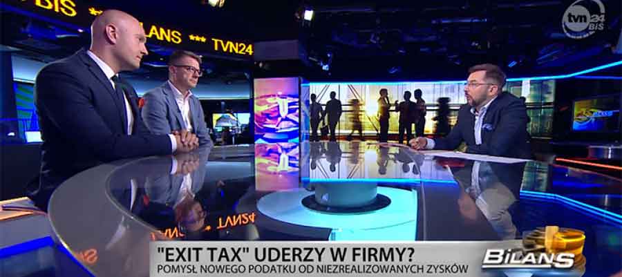 Mecenas Andrzej Dmowski w programie TVN o nowym podatku exit tax