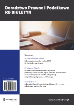 Numer 5 - Doradztwo Prawne i Podatkowe RB Biuletyn