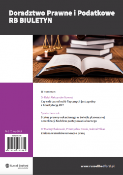 Numer 7 - Doradztwo Prawne i Podatkowe RB Biuletyn