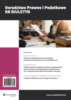 Numer 9 - Doradztwo Prawne i Podatkowe RB Biuletyn