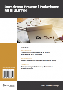 Numer 15 - Doradztwo Prawne i Podatkowe RB Biuletyn