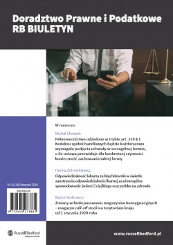 Numer 16 - Doradztwo Prawne i Podatkowe RB Biuletyn