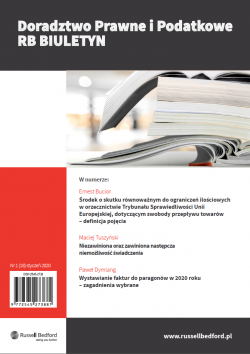 Numer 18 - Doradztwo Prawne i Podatkowe RB Biuletyn