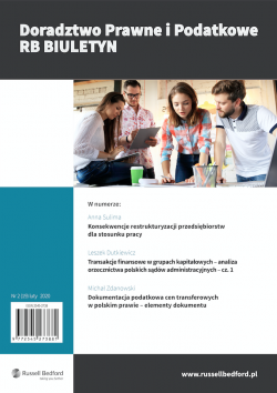 Numer 19 - Doradztwo Prawne i Podatkowe RB Biuletyn