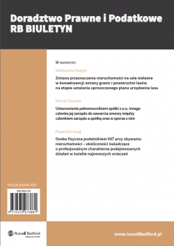Numer 25 - Doradztwo Prawne i Podatkowe RB Biuletyn
