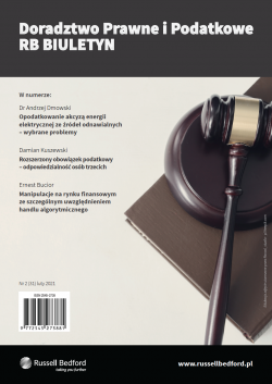 Numer 31 - Doradztwo Prawne i Podatkowe RB Biuletyn