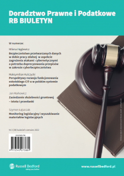 Numer 39 - Doradztwo Prawne i Podatkowe RB Biuletyn