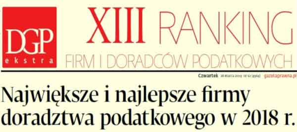 Russell Bedford w gronie największych firm doradztwa podatkowego według Dziennika Gazety Prawnej